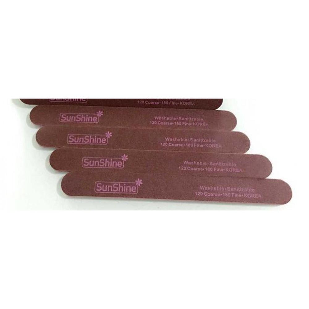 SunShine, Пилка коричневая Washable- Sanitizable 120/180