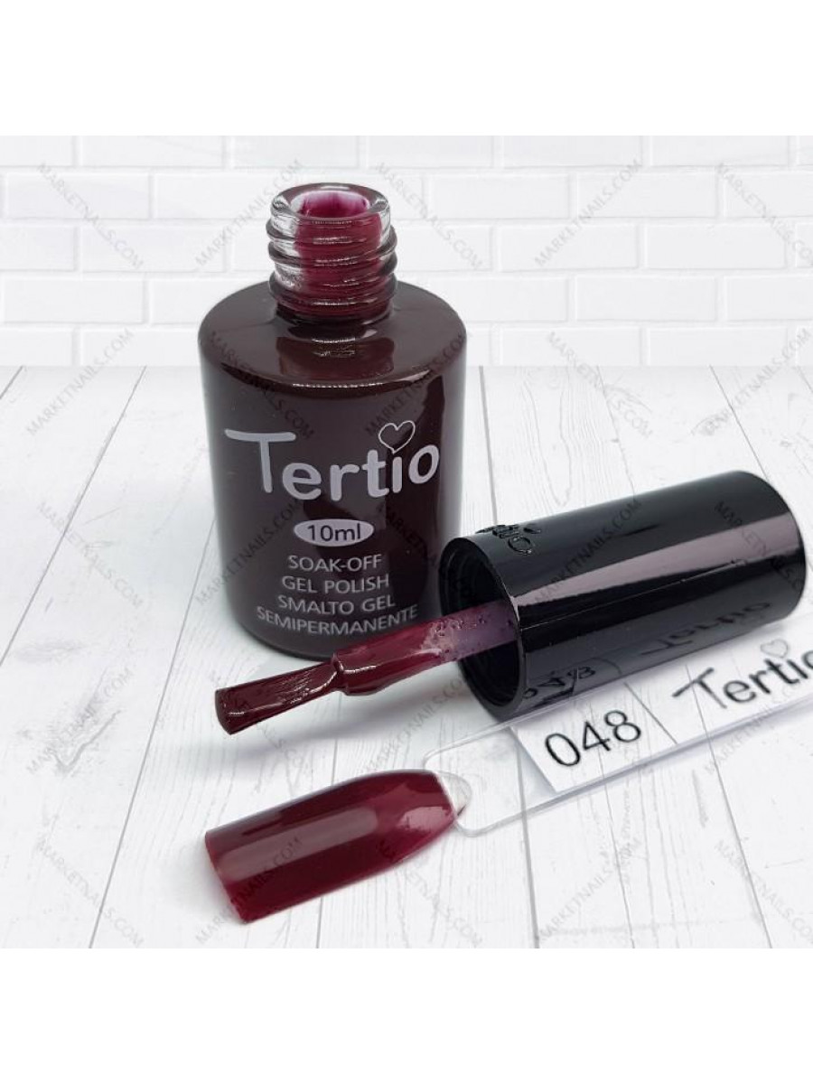 Гель лак Tertio № 048 Горький шоколад 10 мл