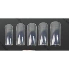 Типсы для наращивания ногтей прозрачные на весь ноготь без границы 500 шт. 14555