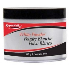 Supernail, Пудра Акриловая белая white powder 113 гр