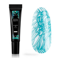 Гель-краска для стемпинга и дизайна Голубой Full YH-006 Beauty UV/LED 8гр