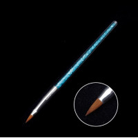 Кисть волосок с голубыми камнями 9 мм