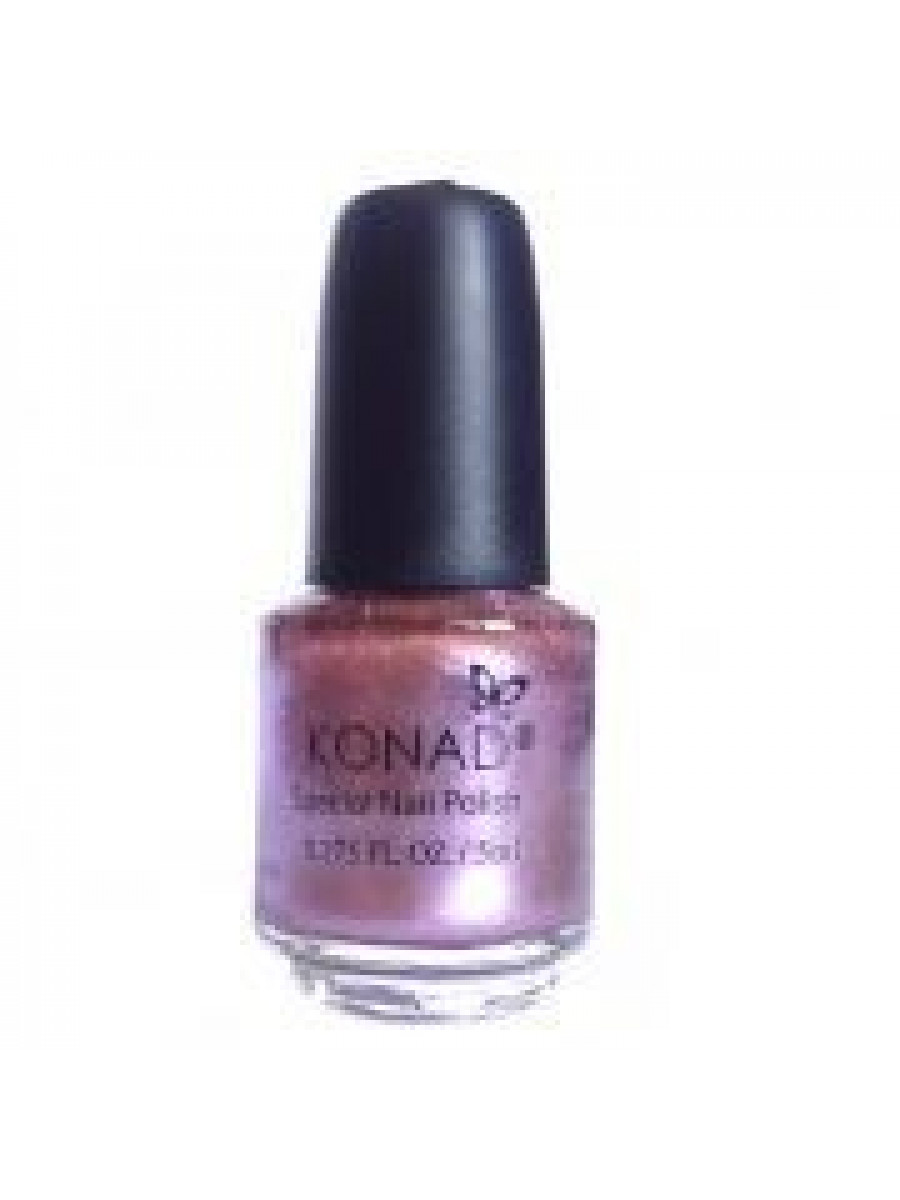 Лак для стемпинга Konad Vivid Pink Розовый c с блестками и перламутром 5 мл