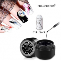 Гель-паутинка черный Francheska Black Spider Gel 8 мл