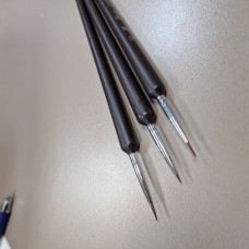 Набор Кистей "волосок" черная ручка 3 шт