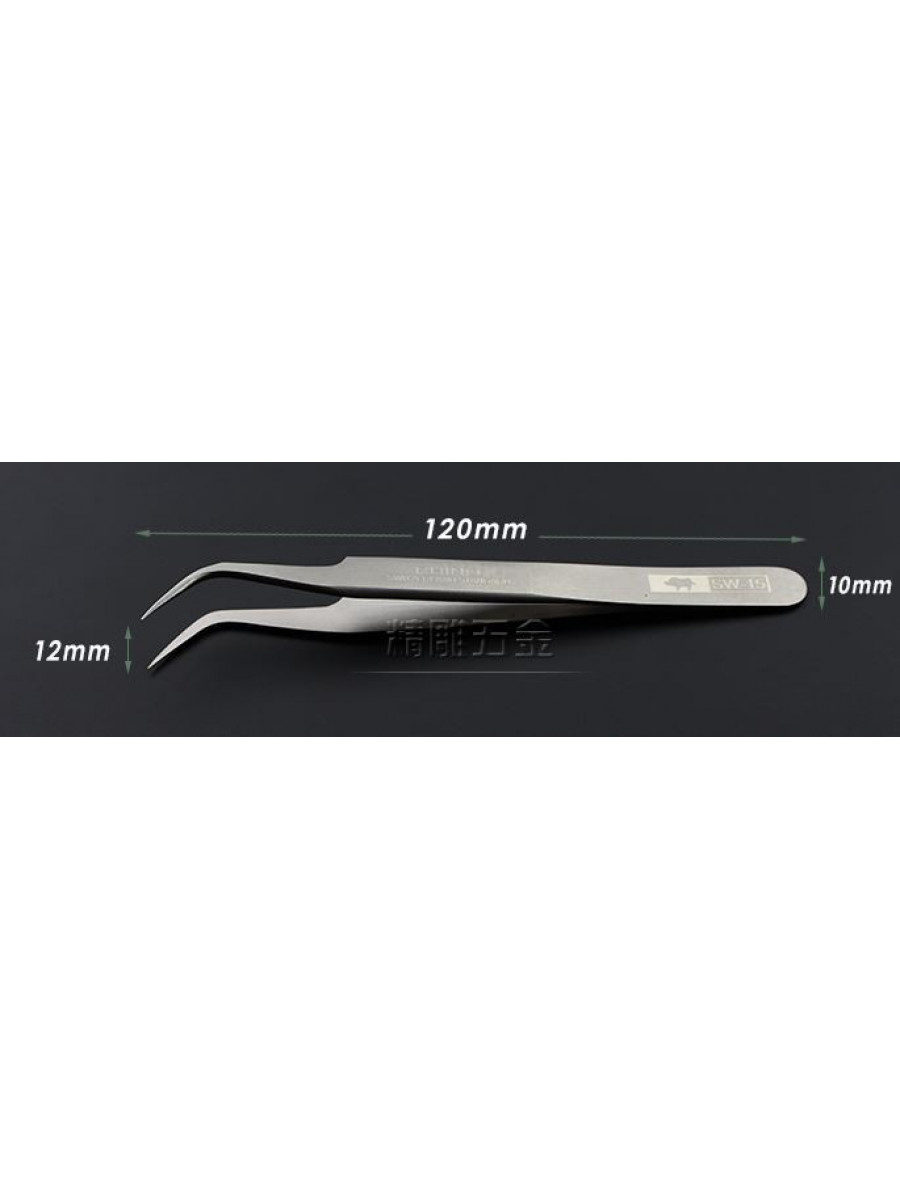 Пинцет изогнутый SW-15 Rhino Tools