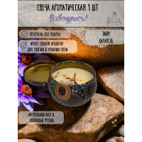 Ароматическая свеча Лайм и карамель 80 мл-1 шт