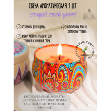 Свеча ароматическая 1 шт 6 х4 см в ассортименте Свеча ароматическая 1 шт 6 х4 см в ассортименте