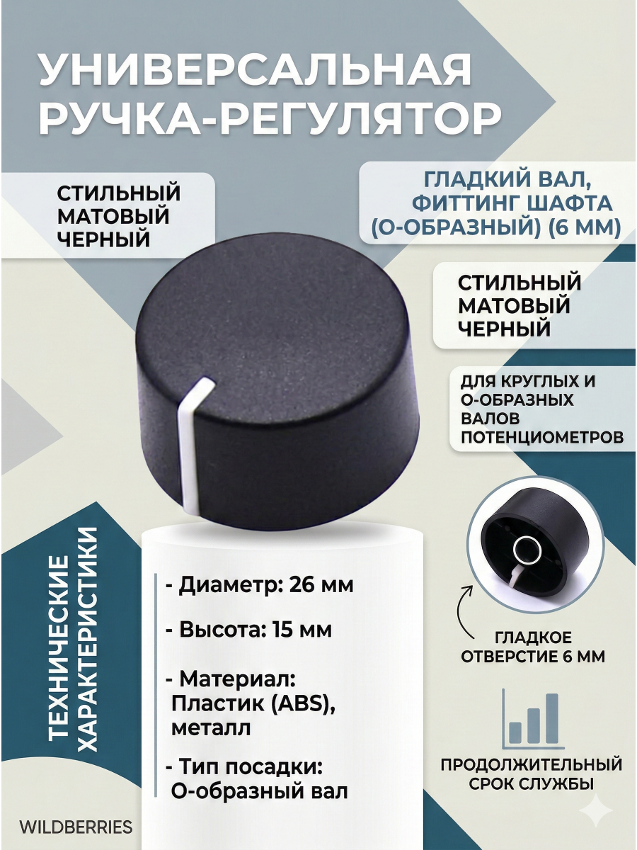 Универсальная ручка-регулятор мощности, громкости